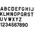 3″ Letter, Black ″A″, 10 Pack, Pack of 10
