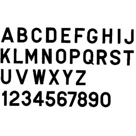3" Letter, Black "A", 10 Pack, Pack of 10