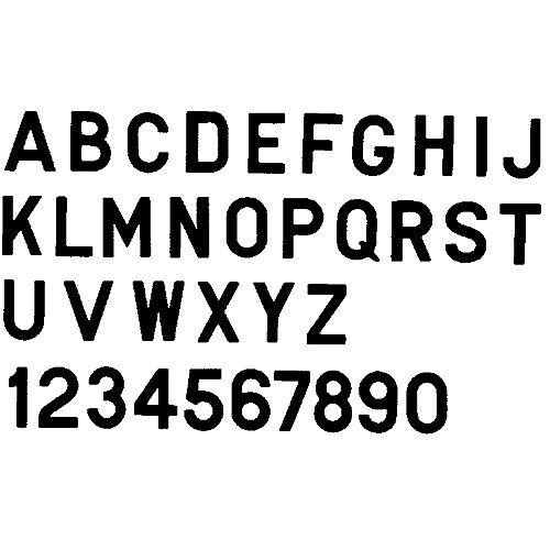 3" Letter, Black "K", 10 Pack, Pack of 10