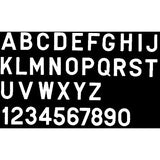 3" Number-White "2", 10 Pack, Pack of 10