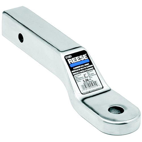 Reese 40381 Polished Aluminum 8,000 lb Capacity 9 7/8" Ball Mount with 1" Rise &amp; 2" Drop