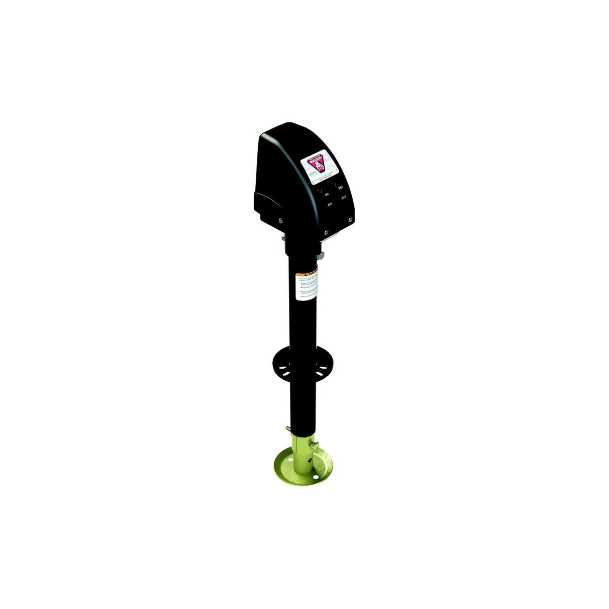 Bulldog 500187 Black 3,500 lb Capacity Powered A-Frame 14″ Travel RV Trailer Jack, Black Case