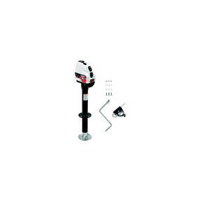 Bulldog 500200 Black 4,000 lb Capacity Powered A-Frame 14″ Travel RV Trailer Jack, White Case