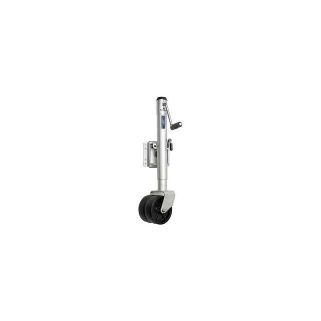 Fulton XPD15L0101 1,500 lb Max Load Heavy Duty Dual Wheel Bolt On Swivel Jack, Z-Max 600 Silver