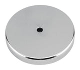 Magnet Source .283 in. L X 1.42 in. W Silver Round Base Magnet 16 lb. pull 1 pc