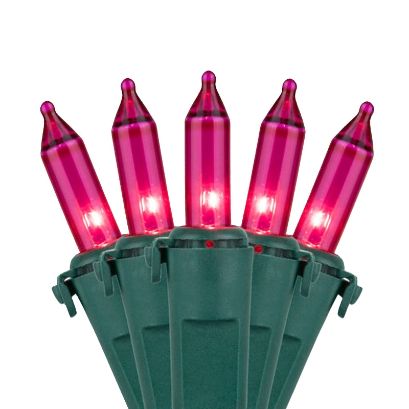 Hometown Holidays 2980-07/U13Y072Y Light Set, 2.5 V, 100-Lamp, Pink Lamp, 1000 hr Average Life