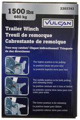 Vulcan HBB14 Hand Winch, 1500 lb, Steel