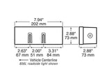 PM V856L Tail Light with License Light, LED Lamp, Red Light