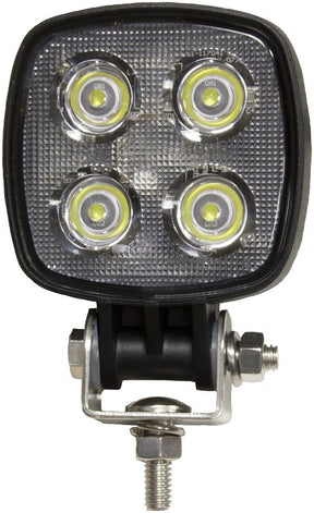 PM V913-MV Compact Work Light, 0.65/1.3 A, 12/24 V, 4-Lamp, LED Lamp, 900 Lumens Lumens, 6500 K Color Temp, Black