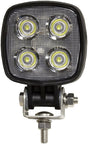 PM V913-MV Compact Work Light, 0.65/1.3 A, 12/24 V, 4-Lamp, LED Lamp, 900 Lumens Lumens, 6500 K Color Temp, Black
