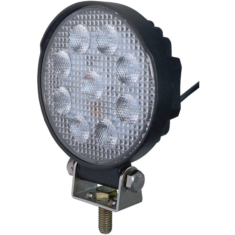 PM Great White Series V921-MV Round Work Light, 13.5/28 V, LED Lamp, White