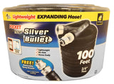 POCKET hose Silver Bullet 134906 Expanding Garden Hose, 3/4 in, 100 ft L, Plastic, Black