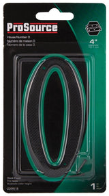 ProSource N-020-PS House Number, Character: 0, 4 in H Character, 2.67 in W Character
