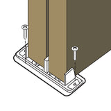Prime-Line N 6560 Door Guide, Nylon/Steel, Floor