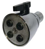 Boston Harbor PP6260376 Showerhead, Round, 1.8 gpm, 1/2 in Connection, Threaded, 4-Spray Function, Zinc, 2-1/8 in Dia
