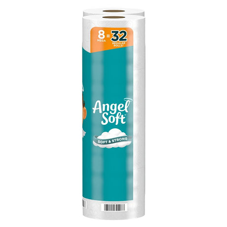Angel Soft 79534 Toilet Paper Roll, 2-Ply, Paper, Pack of 6