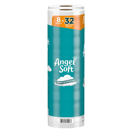 Angel Soft 79534 Toilet Paper Roll, 2-Ply, Paper, Pack of 6