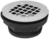 Oatey 42084 Shower Drain, ABS, Black, Specifications: Snap-In Cover Design, Round Shape, For: 2 in SCH 40 DWV Pipes