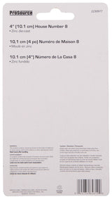 ProSource N-018-PS House Number, Character: 8, 4 in H Character, 2.28 in W Character