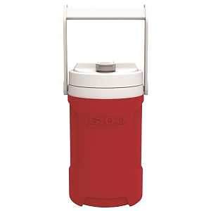 Igloo Latitude 0031285 Beverage Bottle, 0.5 gal, 10 in L, 6 in W, 6 in H, Red