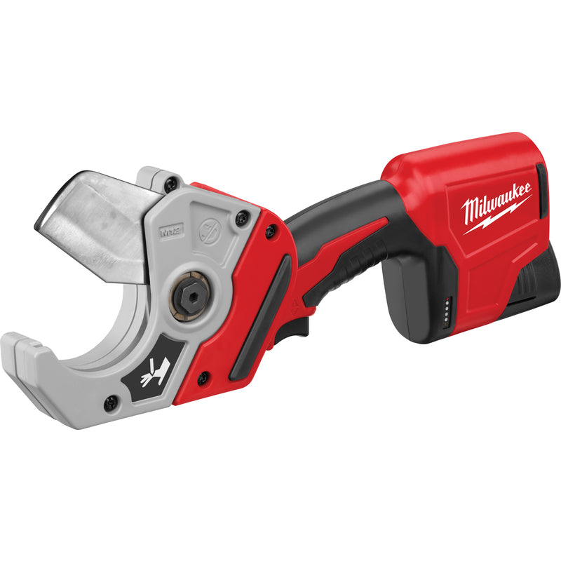 Milwaukee 2470-21 Plastic Pipe Shear Kit, Battery Included, 12 V, 1.5 Ah, 2 in Cutting Capacity, Switch Control