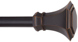 Kenney KN80107 Curtain Rod, 3/4 in Dia, 66 to 120 in L, Black Copper