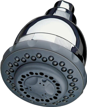 Culligan WSH-C125 Filtered Shower Head, 2 gpm, 1/2 in Connection, IPS, 5-Spray Function, Plastic, Chrome-Plated