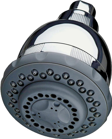 Culligan WSH-C125 Filtered Shower Head, 2 gpm, 1/2 in Connection, IPS, 5-Spray Function, Plastic, Chrome-Plated