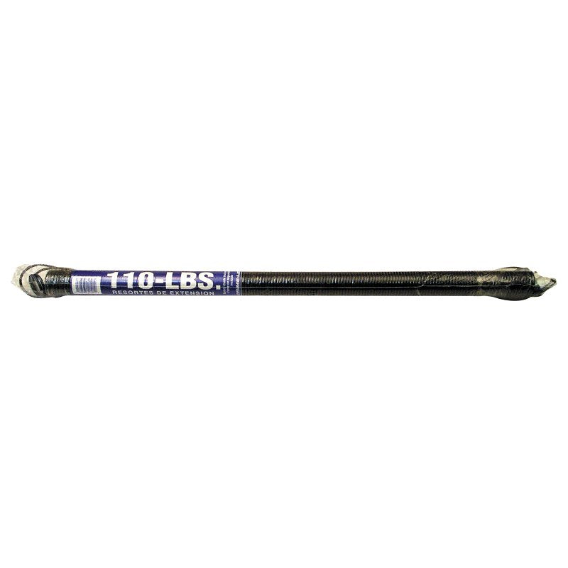 Prime-Line GD 12191 Extension Spring, 1-19/64 in OD, 25 in OAL, Carbon Steel, Galvanized, Loop End, 110 lb