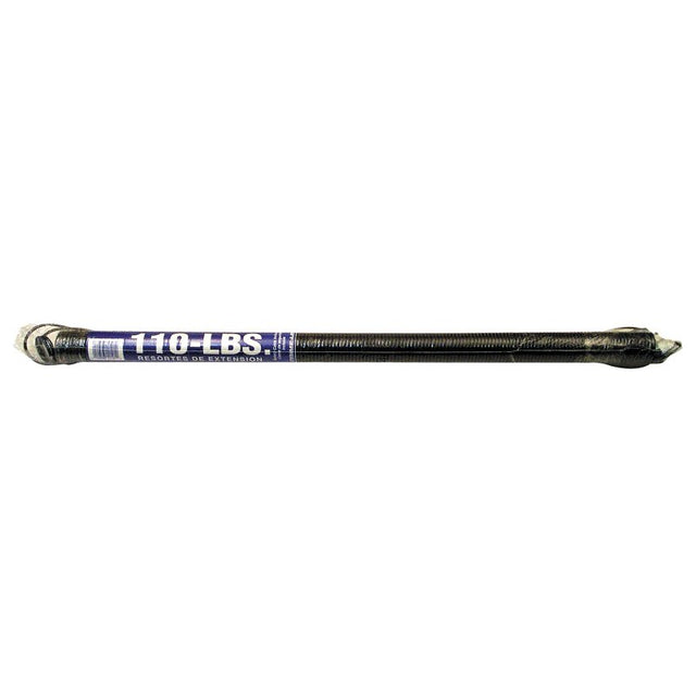 Prime-Line GD 12191 Extension Spring, 1-19/64 in OD, 25 in OAL, Carbon Steel, Galvanized, Loop End, 110 lb