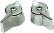 Danco 80681 Faucet Handle, Zinc, Chrome-Plated, For: Gerber Two Handle Kitchen, Lavatory Faucets