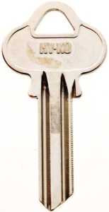 Hy-Ko 11010L1 Key Blank, Brass, Nickel, For: Lockwood Cabinet, House Locks and Padlocks, L1 Key Number, Pack of 10