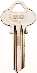 Hy-Ko 11010L1 Key Blank, Brass, Nickel, For: Lockwood Cabinet, House Locks and Padlocks, L1 Key Number, Pack of 10