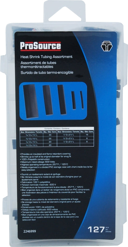 ProSource 60241 Heat Shrink Tubing Assortment