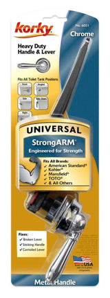 Korky 6051BP Handle and Lever, Plastic, Chrome-Plated