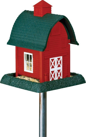 North States Village Series 9081 Wild Bird Feeder, Barn, 5 lb, Safflower Seed, Sunflower Seed, Wild Bird Seed, Plastic