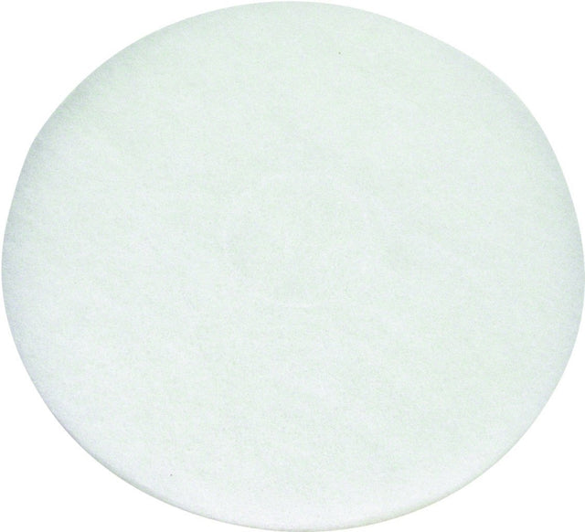 North American Paper 424614 Polishing Pad, White, For: 800 rpm Auto Scrubbers, 5 and 6 Cup Glass or Plastic Blender Jars, Pack of 5