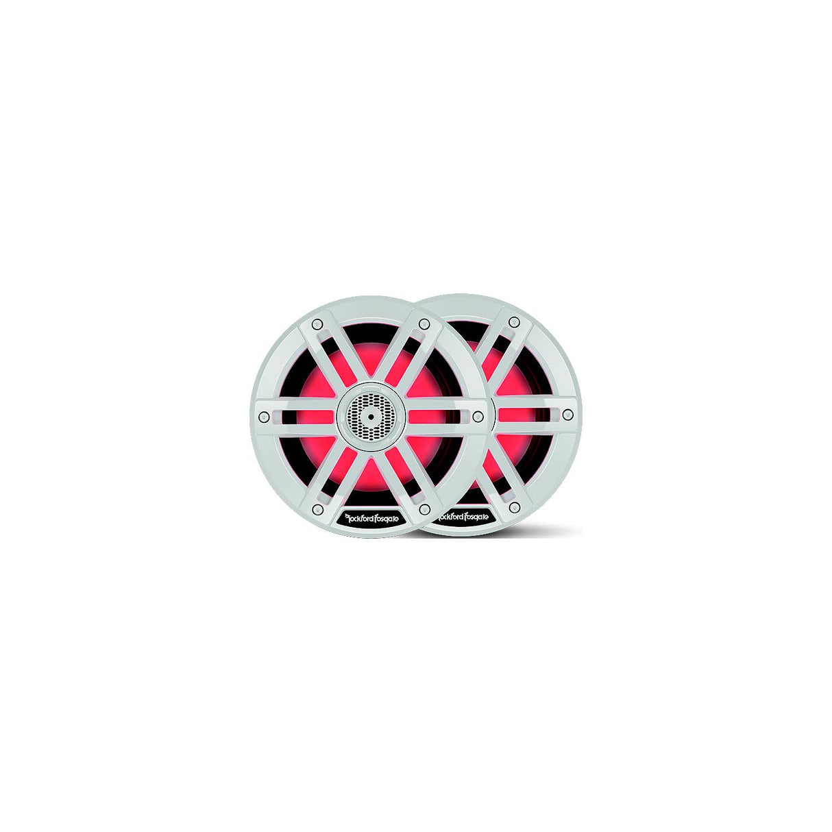 Rockford Fosgate M16 Color Optix Marine 2-Way Speakers, 6" White