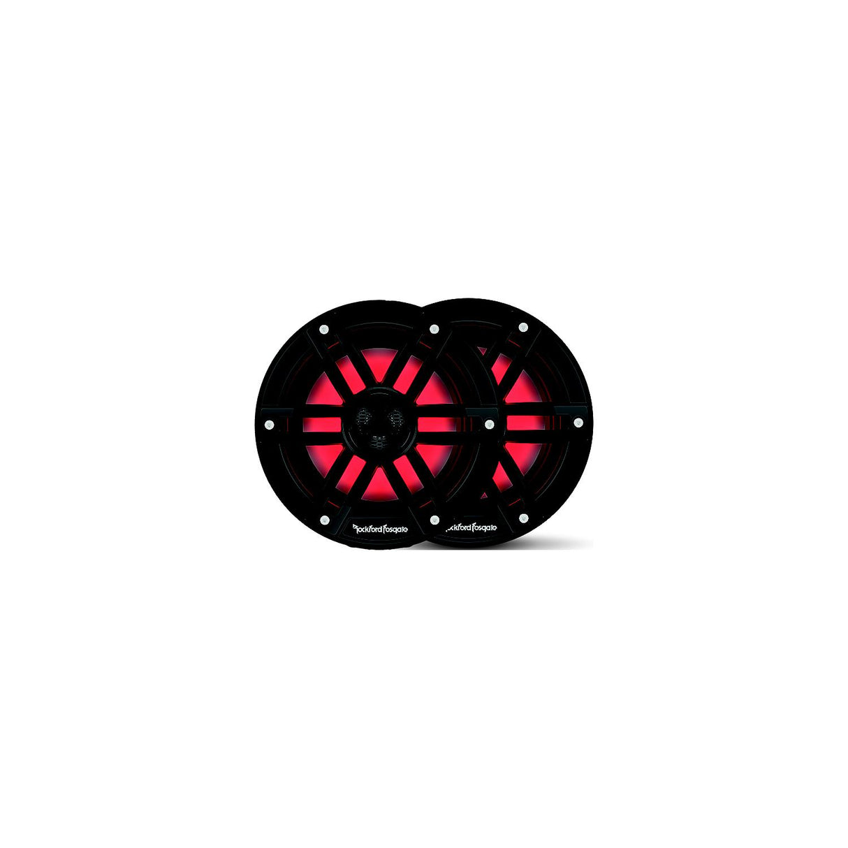 Rockford Fosgate M165B Color Optix Marine 2-Way Speakers, 6.5″ Black