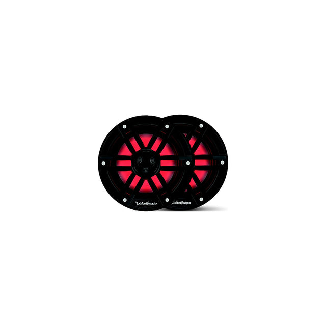Rockford Fosgate M165B Color Optix Marine 2-Way Speakers, 6.5″ Black
