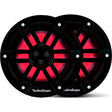 Rockford Fosgate M18B Color Optix Marine 2-Way Speakers, 8" Black