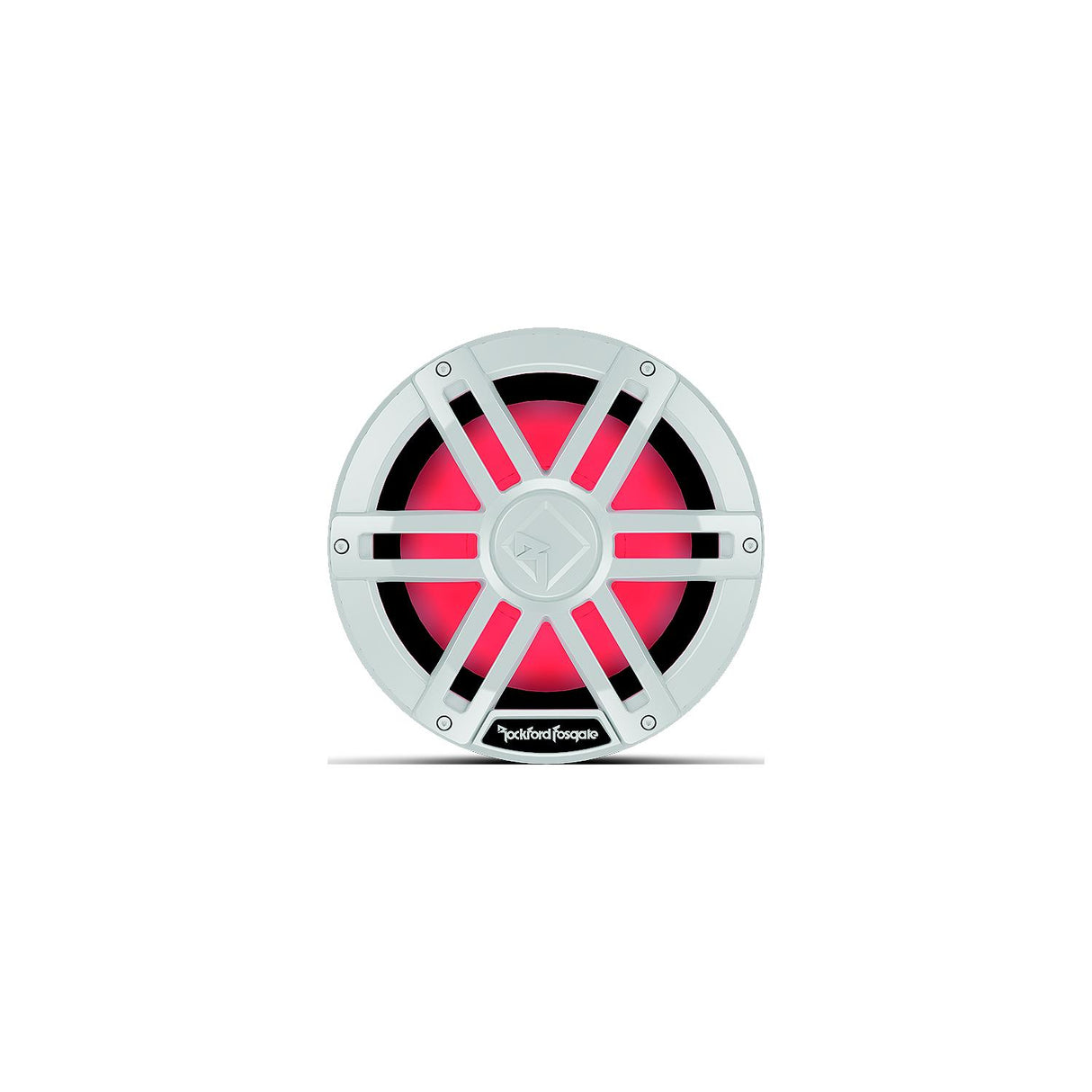 Rockford Fosgate M1D410 DVC 2? Color Optix Marine Subwoofer, 10" w/ White Grills