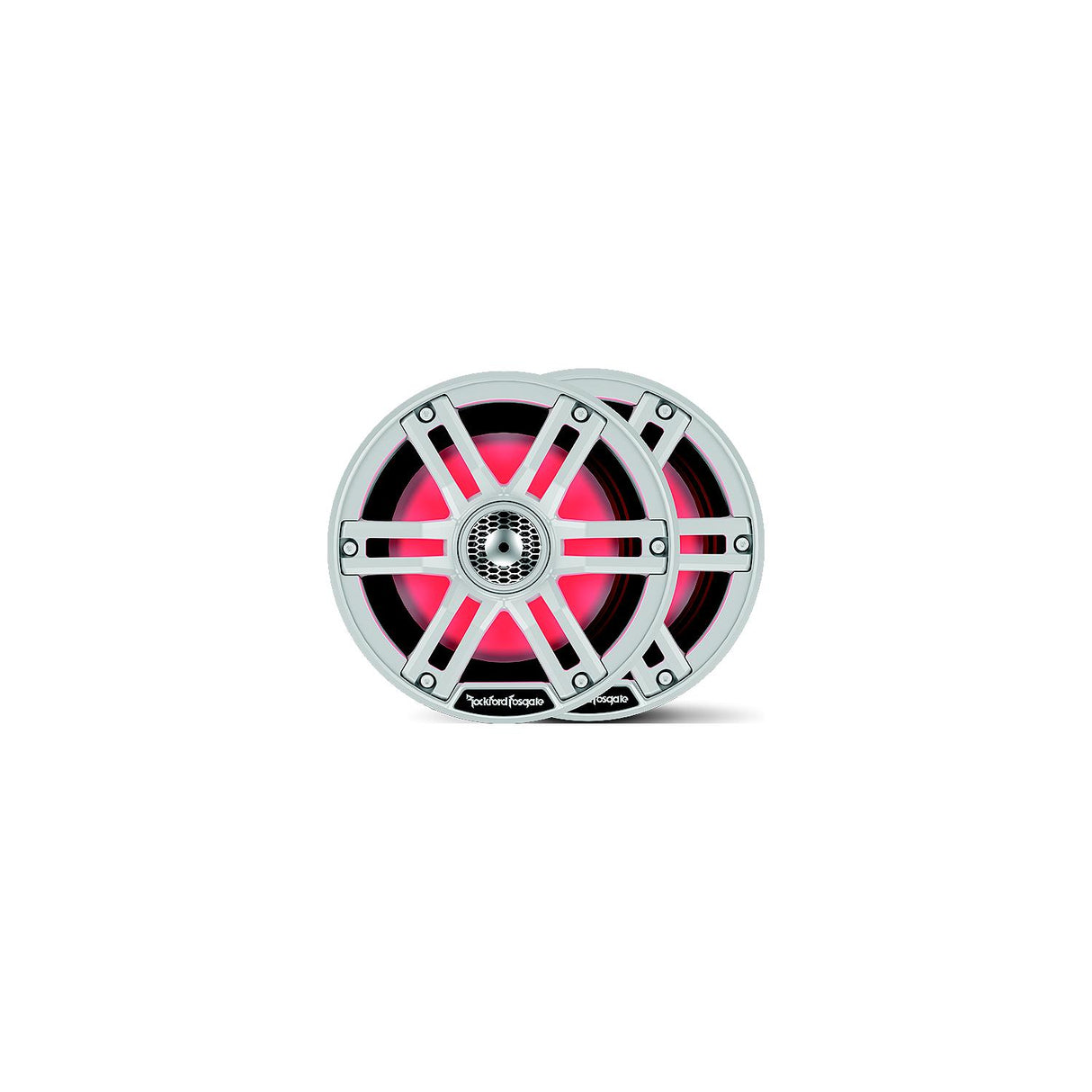 Rockford Fosgate M265 Color Optix Marine 2-Way Speakers, 6.5″ White / Stainless