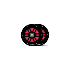Rockford Fosgate M265B Color Optix Marine 2-Way Speakers, 6.5″ Black / Stainless
