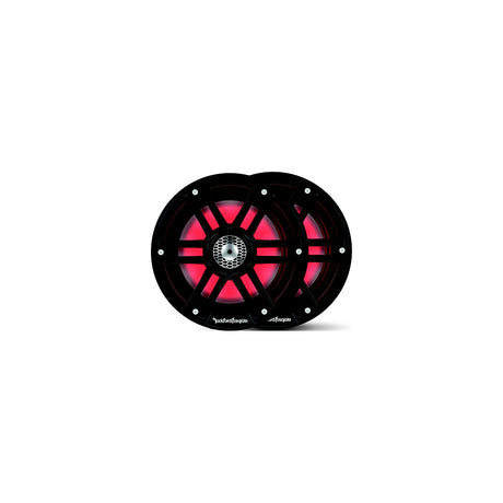 Rockford Fosgate M265B Color Optix Marine 2-Way Speakers, 6.5″ Black / Stainless