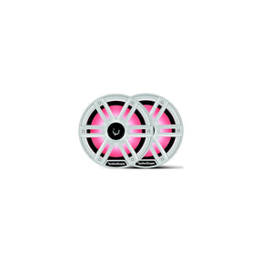 Rockford Fosgate M28H Color Optix Marine 2-Way Horn Speakers, White / Stainless
