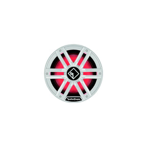 Rockford Fosgate M2D212I DVC 2? Color Optix Infinite Baffle Marine Subwoofer, 12" w/ White &amp; Stainless Grills