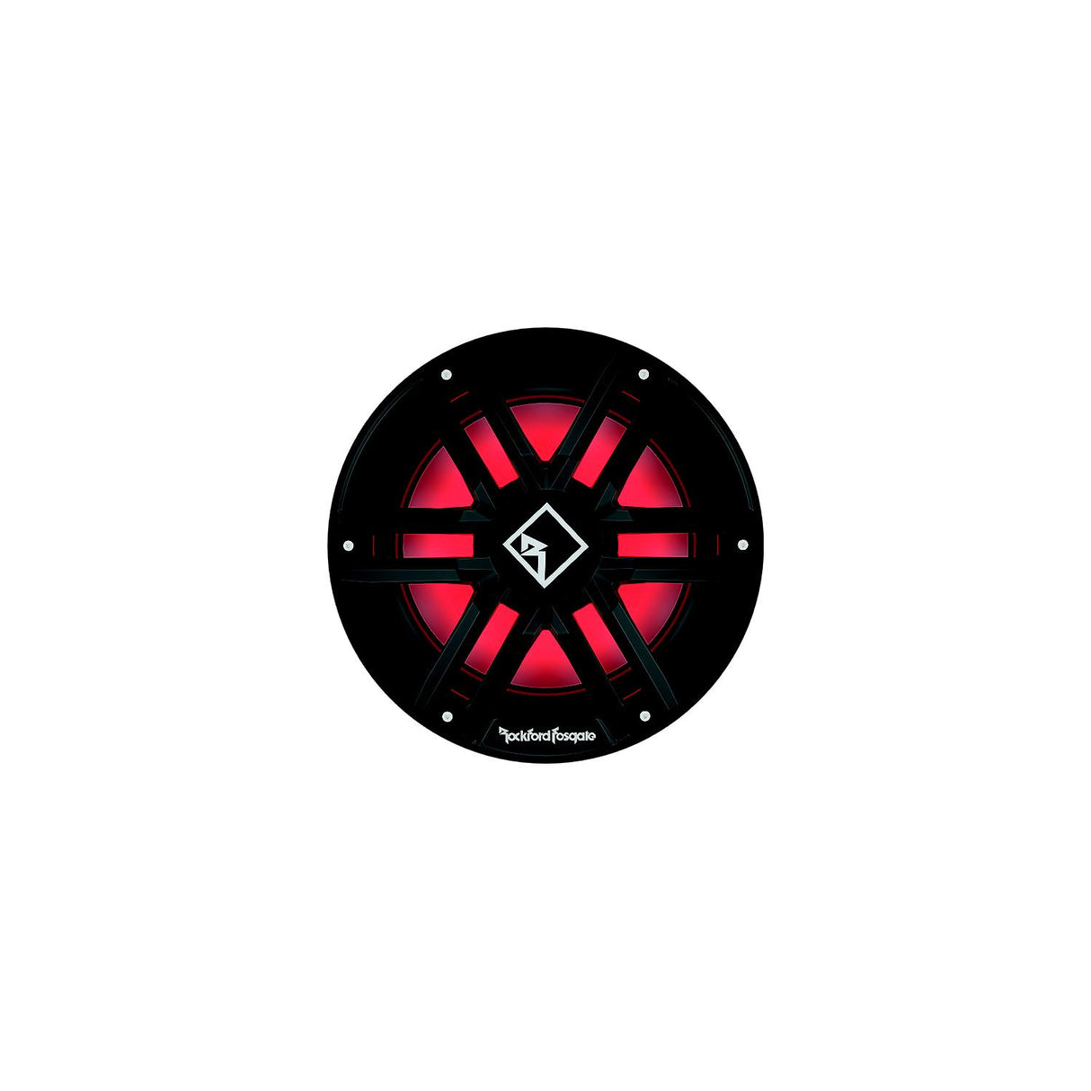 Rockford Fosgate M2D212IB DVC 2? Color Optix Infinite Baffle Marine Subwoofer, 12" w/ Black &amp; Stainless Grills