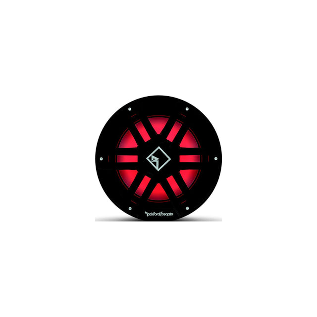 Rockford Fosgate M2D212SB DVC 2? Color Optix Sealed Enclosure Marine Subwoofer, 12" w/ Black &amp; Stainless Grills