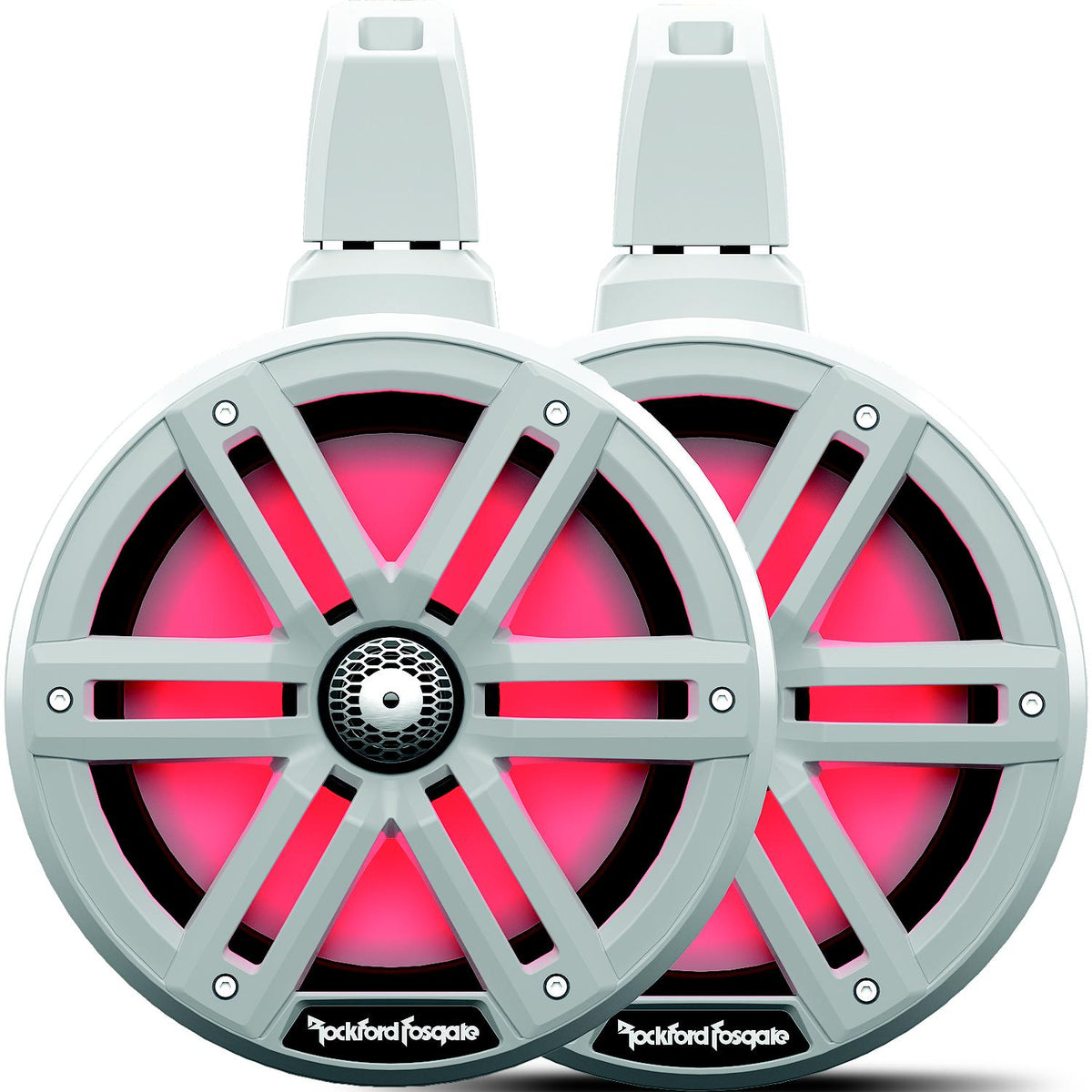 Rockford Fosgate M2WL8 Color Optix 2-Way Wake Tower Can Speakers, 8″ w ...